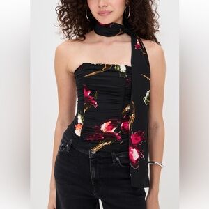 NWT Lioness Island Bodice Top in Onyx Floral size XS